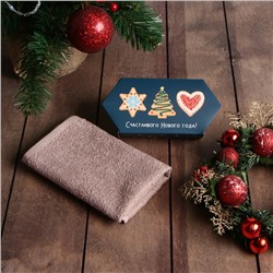 Полотенце махровое «Этель. Пряники», 30×30 см, хлопок 100%