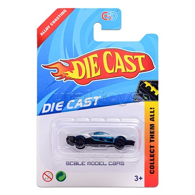 Машина металлическая "Гонщик" на листе