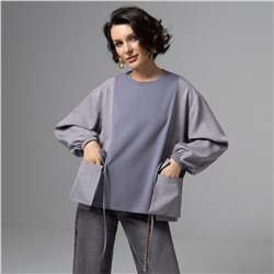 Свитшот дизайнерский, В котором удобно жить (серый)