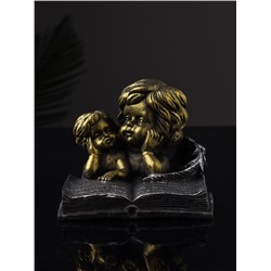 Фигурка полистоун «Ангелы с книгой», 9.5×11×9.7 см