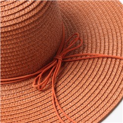 Шляпа женская цепь MINAKU, красная, размер 58