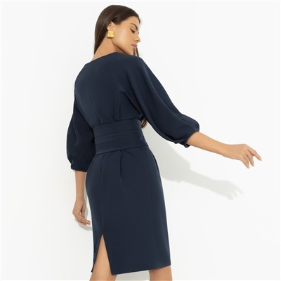 Платье элегантное, Интересный подход (синий)