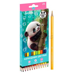 Карандаши цветные 24цв, "Yummy Panda" 2М, диаметр грифеля 2,8 мм, шестигранные