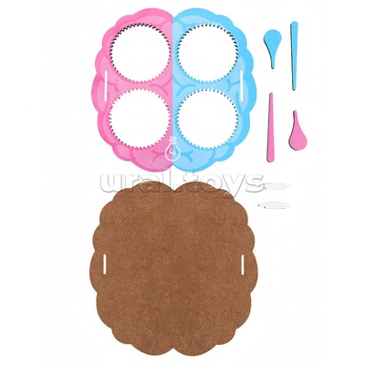 Игра развивающая деревянная "Спирограф. Развиваем мозг" (Нейропсихологический тренажер)