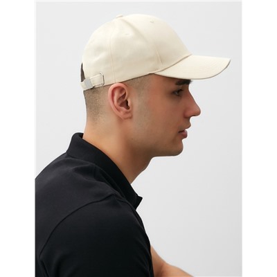 Кепка однотонная MINAKU, бежевая, размер 58