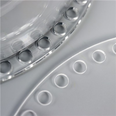 Основа для вязаных изделий акрил «Круглая», объемная, набор 2 шт., 17 см