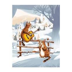 Набор 3 полотенца "Новогодние каникулы", вафля