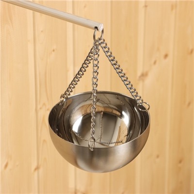 Аромачаша - испаритель для бани и сауны, 120 мл, d=12.4 см, металл, «Добропаровъ»