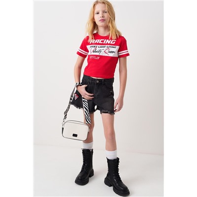 Фуфайка трикотажная для девочек (футболка) PLAYTODAY, 1243143