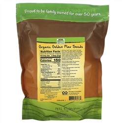 Now Foods, Real Food, Organic Golden Flax Seeds, 32 oz (907 g)