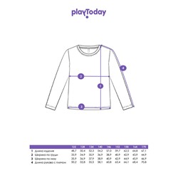 Фуфайка трикотажная для девочек (футболка)