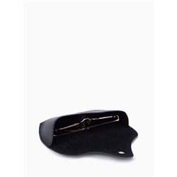 Футляр для очков на кнопке, однотонный, размер 16×3.5×6.5 см, чёрный