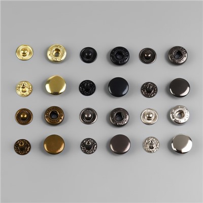 Кнопки установочные, Альфа (S-образные), d=12.5 мм, 120 шт., с установщиком, в органайзере, разноцветные