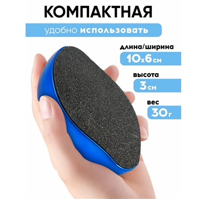 Пемза для ног нового поколения,НАНО Терка для пяток синяя