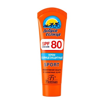 Солнцезащитный крем для спорта Floresan SPF 80, 60 мл