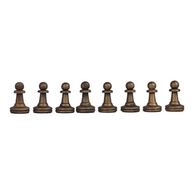 Шахматные фигуры, полистоун, король h=8.8 см d=3.8 см, пешка h=4.2 см d=2.7 см