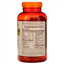 Sundown Naturals, омега 3-6-9, масла льна и бурачника и рыбий жир, 200 мягких таблеток