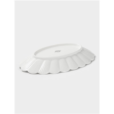 Блюдо Magistro «Ромашка», d=28 см, фарфор, белое