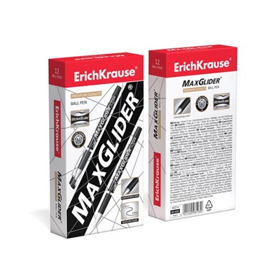 Ручка шариковая Ultra Glide Technology MaxGlider черный 45214 ErichKrause