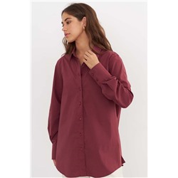 Рубашка длинная  SCT 002_BGND/Бордовый