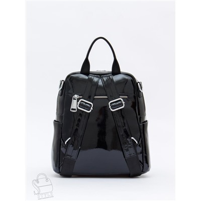 Рюкзак женский кожаный 21023-8 black Polina&Eiterou