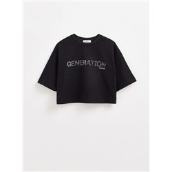 Футболки CONTE LD 2715 Укороченная футболка из хлопка с рисунком