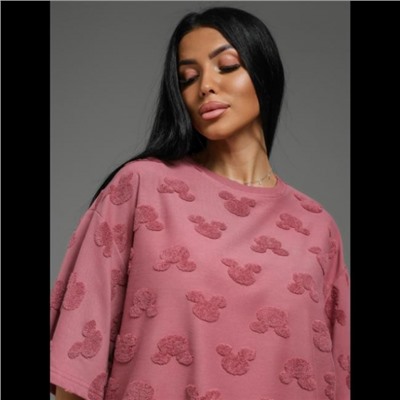 Футболка Ирбис (Махра сухая роза микки)