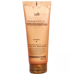 LADOR DERMATICAL HAIR- LOSS Укрепляющий шампунь для тонких волос 200 мл