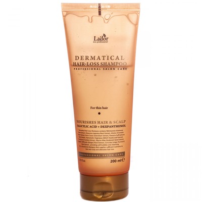 LADOR DERMATICAL HAIR- LOSS Укрепляющий шампунь для тонких волос 200 мл