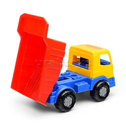 Набор №185: "Мираж", автомобиль-самосвал + ведро-цветок среднее, лопатка №5, грабельки №5, 4 формочки