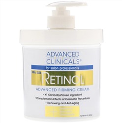 Advanced Clinicals, Retinol, укрепляющий крем с улучшенной формулой, 454 г (16 унций)