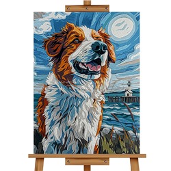 Набор для рисования "Картина по номерам 50х40 см. Преданный друг"