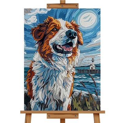 Набор для рисования "Картина по номерам 50х40 см. Преданный друг"