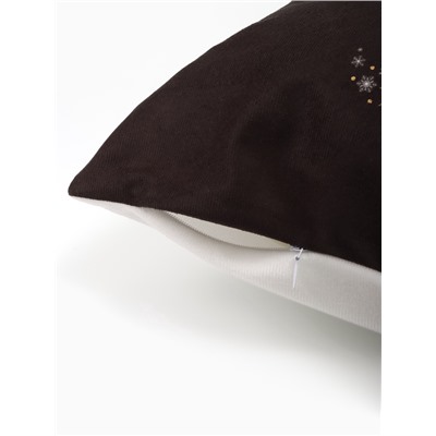 Наволочка декоративная новогодняя «Этель. Shining Horns», 40×40 см, велюр