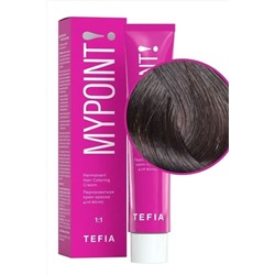TEFIA Mypoint 5.8 Перманентная крем-краска для волос / Светлый брюнет коричневый, 60 мл KRISTALLER, 1113060