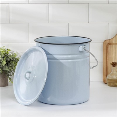 УЦЕНКА Ведро, 12 л, цельнотянутое, без крышки, светлое