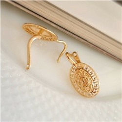 Серьги коллекция "Дубай" покрытие позолота, 38002, арт.216.353