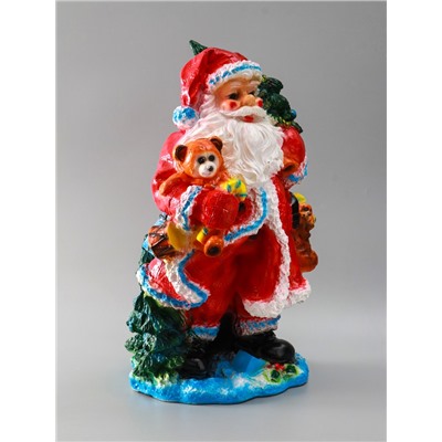 УЦЕНКА Фигура "Дед мороз" 52х32х26,5 см, красный