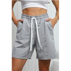 22285 Шорты женские (Серый меланж)
