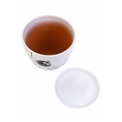 Горшок для цветов «Птички», керамика, с поддоном, набор 4 шт.: 400 мл, 1 л, 2.5 л, 5 л