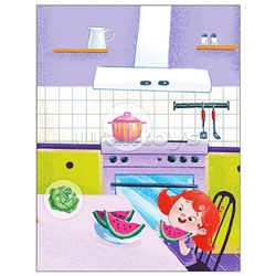 Наклейки для малышей. В доме