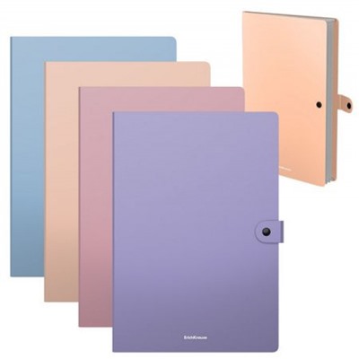 Папка с кнопкой  А4 61209 Matt Manga с 4 отделениями ассорти ErichKrause