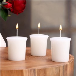 Набор свечей ароматических Clean cotton, чистый хлопок, 3 шт., 5×4.5 см