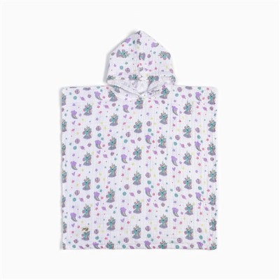 Полотенце - пончо детское муслиновое LoveLife «Единорог», хлопок 100%