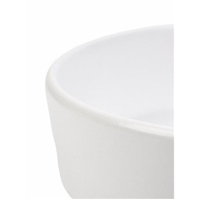 Горшок - бонсайница «Огма», для кактусов и суккулентов, 2 л, d=22 см, h=8 см, керамика, с поддоном, белый