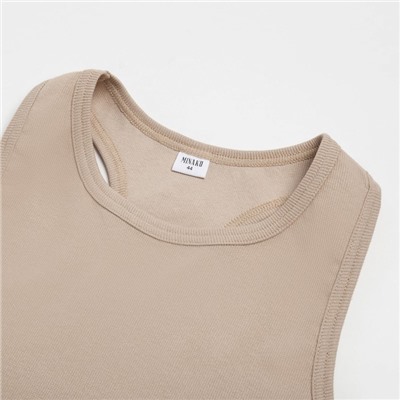 Топ женский MINAKU: Basic line, бежевый, размер 46