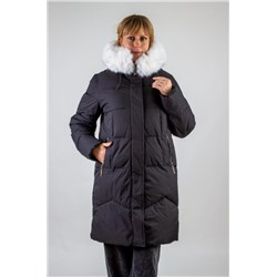 Зимняя куртка с меховой опушкой, арт. 28119-1 (Черный)