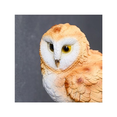 Садовая фигура из полистоуна «Совёнок на ветке», подвесная, 19×9×17.2 см