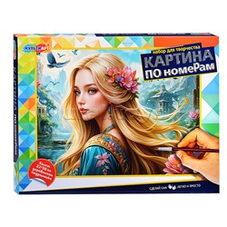 Холст на подрамнике. Холст по номерам 22*30 см.