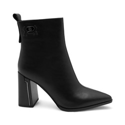 Ботинки из натуральной кожи Р-219-1 черные п/п